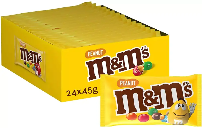 24 Bolsas M&M's cacahuete 24 Bolsas M&M's cacahuete