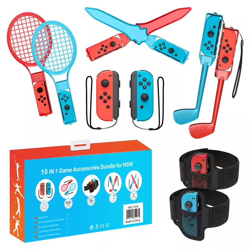 Paquete de accesorios deportivos Switch 10 en 1 Paquete de accesorios deportivos Switch 10 en 1