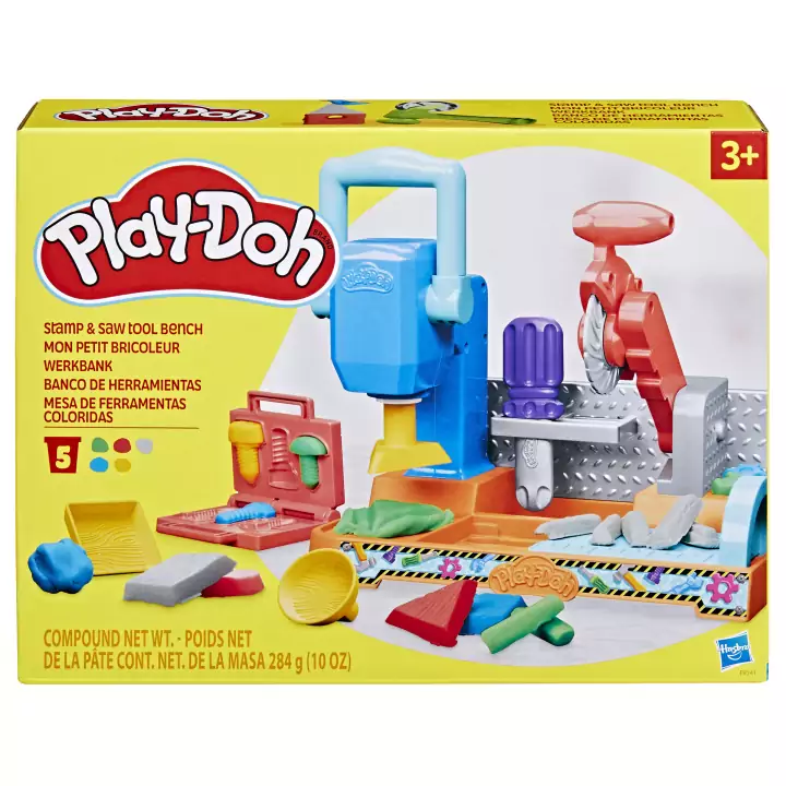 Play-Doh Banco de herramientas para sellos y sierras Play-Doh Banco de herramientas para sellos y sierras