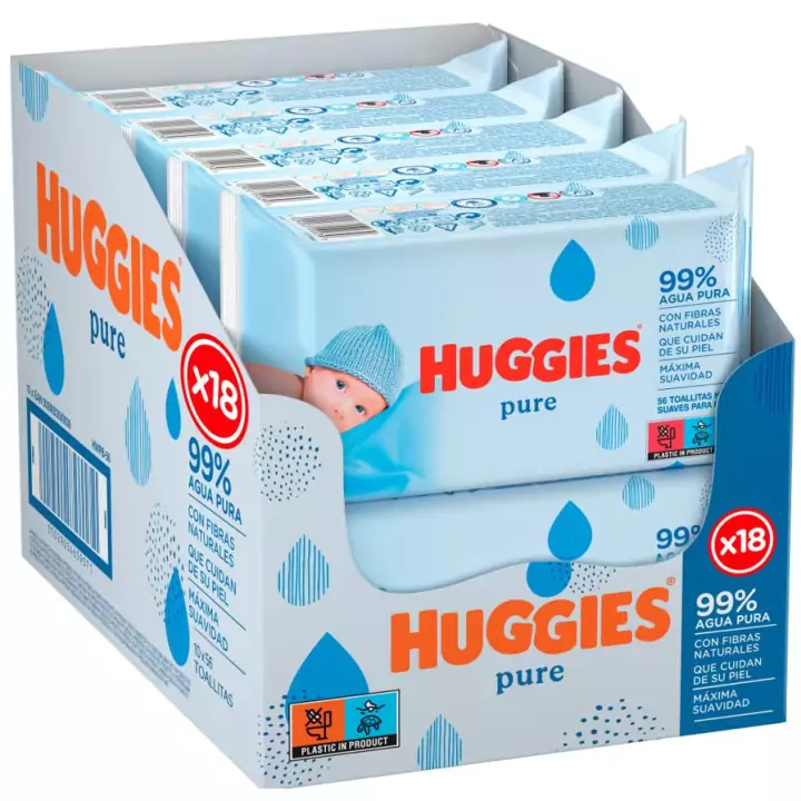 1008 toallitas Huggies Pure 99% 1008 toallitas Huggies Pure 99%