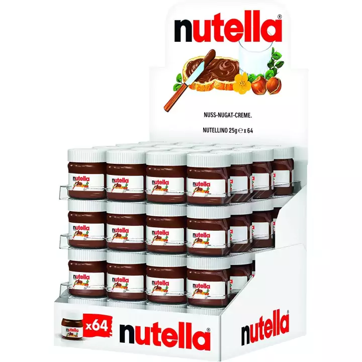 64 botes Nutella Mini 25 gr 64 botes Nutella Mini 25 gr