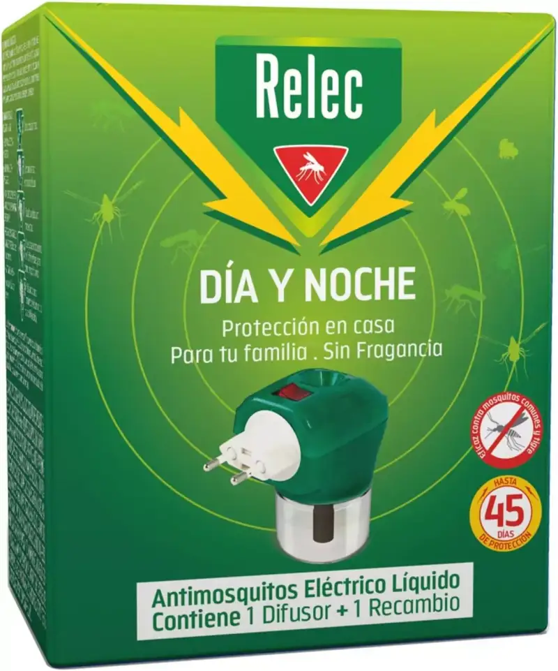 Difusor y Recambio Relec Día y Noche Antimosquitos Difusor y Recambio Relec Día y Noche Antimosquitos