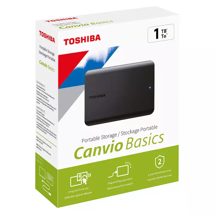 Disco Duro Externo Toshiba Canvio Basics 2.5" 1TB USB 3.0 Disco Duro Externo Toshiba Canvio Basics 2.5" 1TB USB 3.0