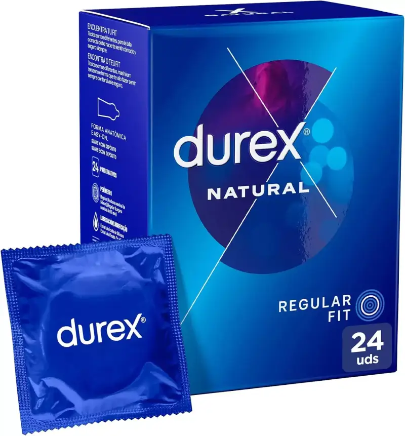 24 Preservativos Natural Durex 24 Preservativos Natural Durex