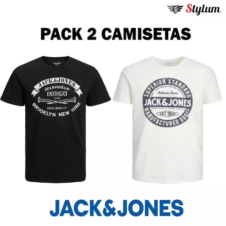 2x Camiseta algodón Jack & Jones 2x Camiseta algodón Jack & Jones