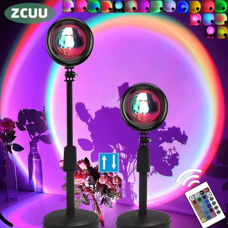 Lámpara de proyector de atardecer RGB Lámpara de proyector de atardecer RGB