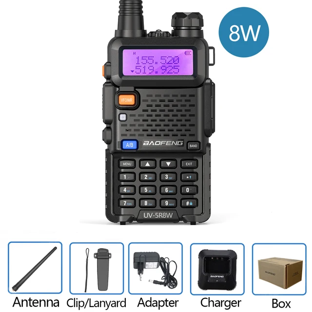 Walkie-talkie de alta potencia Baofeng UV-5R 8W Walkie-talkie de alta potencia Baofeng UV-5R 8W