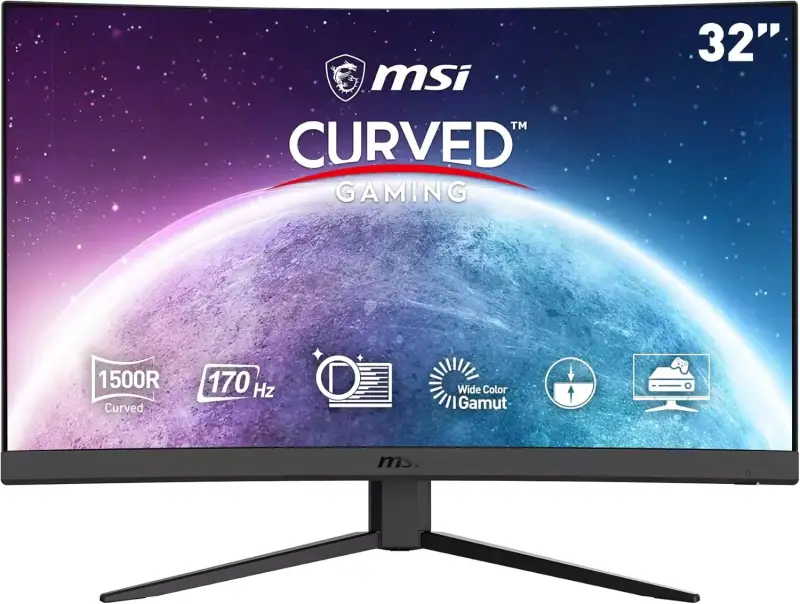 Monitor Gaming MSI Curvo 31.5" 170 Hz FullHD Monitor Gaming MSI Curvo 31.5" 170 Hz FullHD