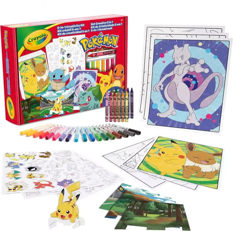 Set creativo Pokémon 5 en 1 Crayola Set creativo Pokémon 5 en 1 Crayola