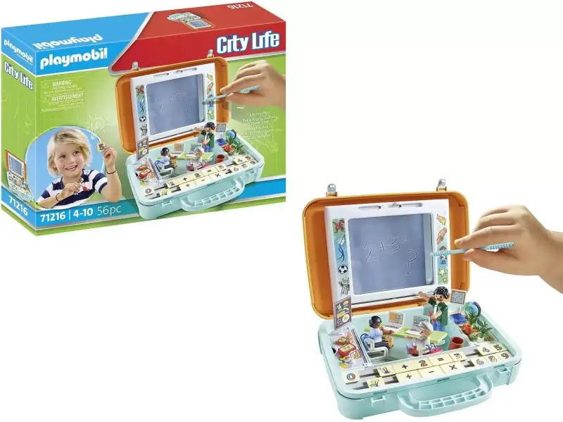 Maletín de problemas matemáticos y pizarra Playmobil City Life Maletín de problemas matemáticos y pizarra Playmobil City Life