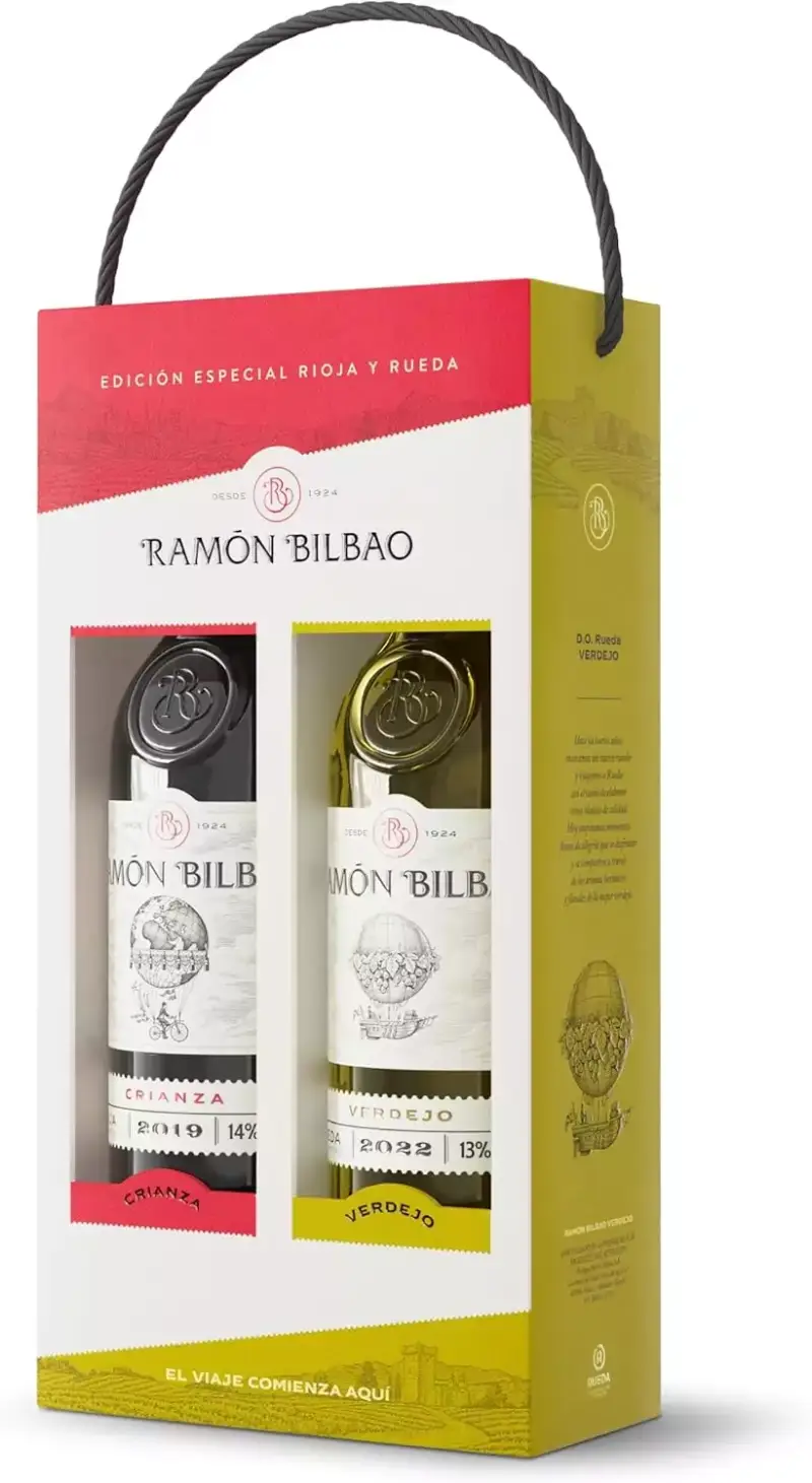 Estuche Ramón Bilbao Crianza + Verdejo Estuche Ramón Bilbao Crianza + Verdejo