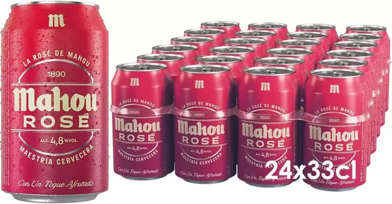 24x 33cl Lata Mahou Rosè 24x 33cl Lata Mahou Rosè