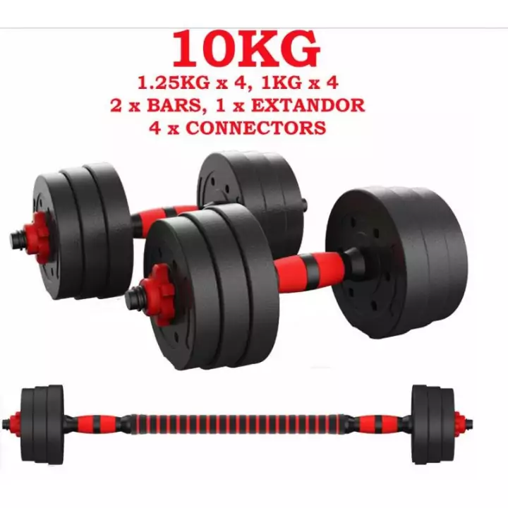 Juego de mancuernas ajustables 2 en 1 10Kg Juego de mancuernas ajustables 2 en 1 10Kg