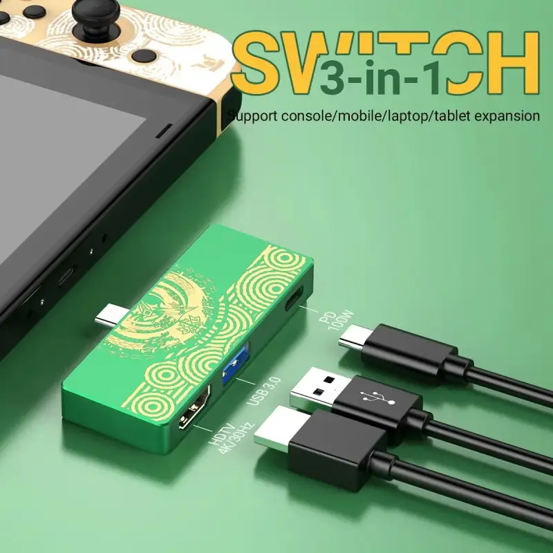 Concentrador USB-C para Nintendo Switch Concentrador USB-C para Nintendo Switch