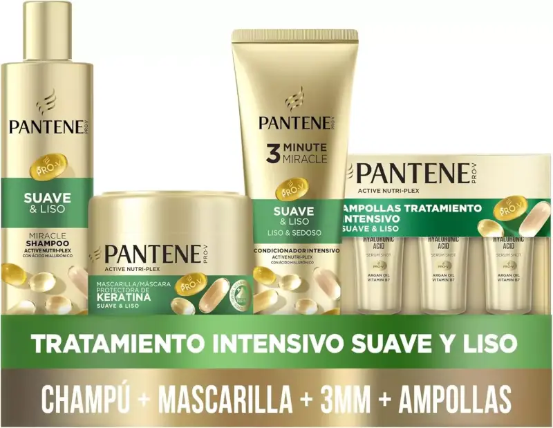 Kit cuidado del cabello Pantene Pro-V Suave Y Liso Kit cuidado del cabello Pantene Pro-V Suave Y Liso