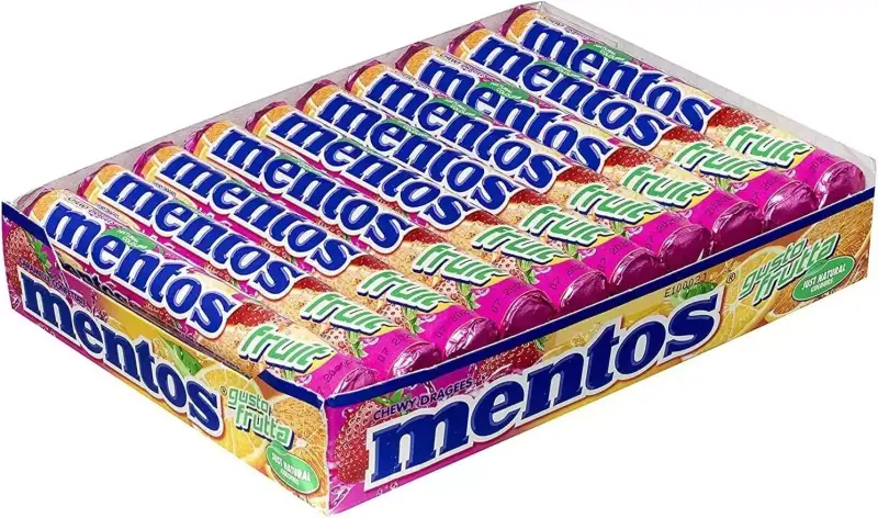 20x Mentos Frutas 38 gr 20x Mentos Frutas 38 gr