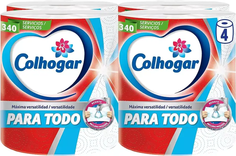 4X Rollos Colhogar Maxirolls para todo 4X Rollos Colhogar Maxirolls para todo