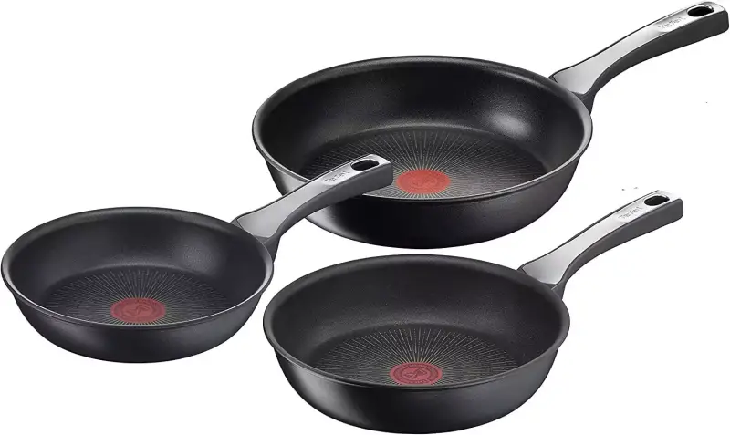 Juego 3 sartenes Tefal Unlimited On, todo tipo de cocinas, resistentes y sin PFOA. Juego 3 sartenes Tefal Unlimited On, todo tipo de cocinas, resistentes y sin PFOA.