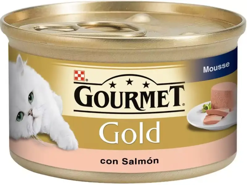 Comida Húmeda para Gato: Purina Gourmet Gold Mousse Salmón 24x85g Comida Húmeda para Gato: Purina Gourmet Gold Mousse Salmón 24x85g