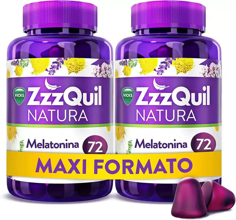 Pastillas de Melatonina y Extractos Naturales para Dormir, Sabor Frutos del Bosque Pastillas de Melatonina y Extractos Naturales para Dormir, Sabor Frutos del Bosque