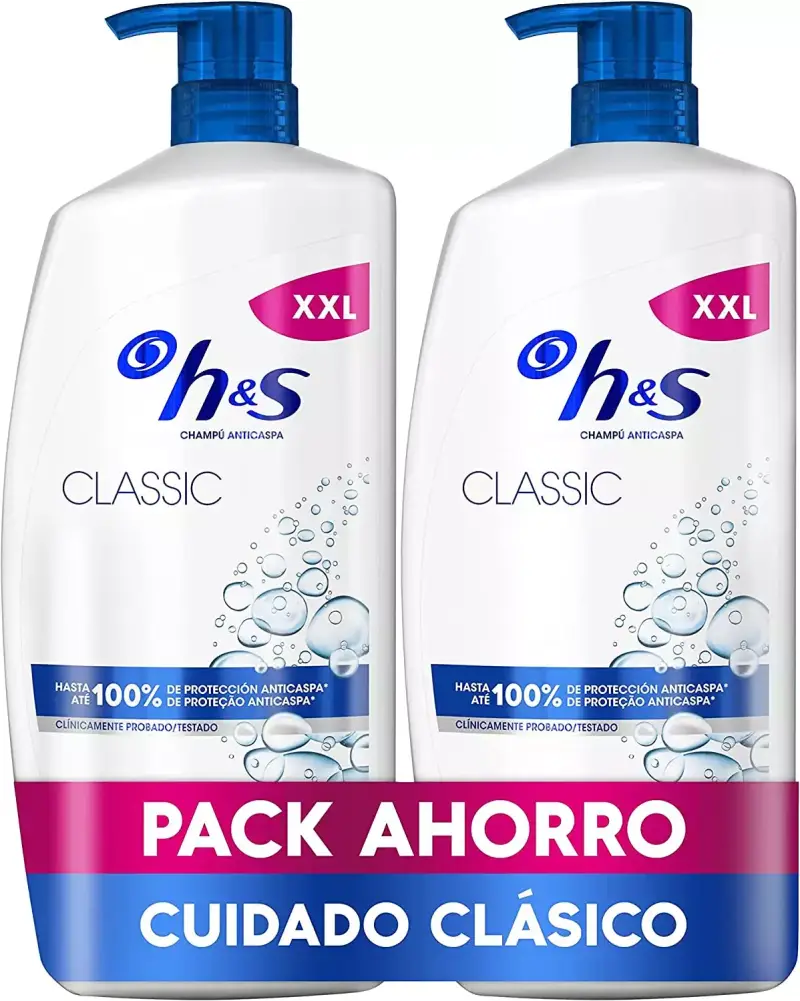Champú Anticaspa H&S Classic - Todo tipo de pelo - 2x1000 ml Champú Anticaspa H&S Classic - Todo tipo de pelo - 2x1000 ml