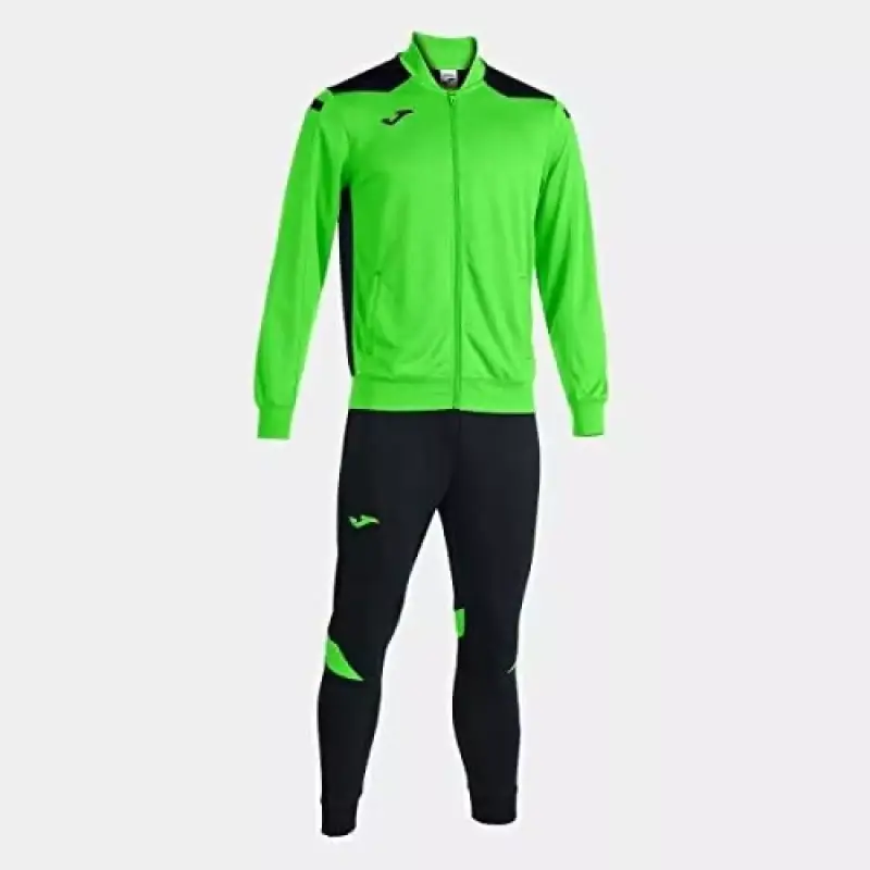 Chándal Joma Championship VI Verde Flúor Negro Chándal Joma Championship VI Verde Flúor Negro
