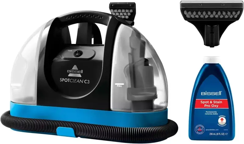 "BISSELL SpotClean C3: Limpiador Potente para Tapicería, Autos y Alfombras con Tecnología de Dos Tanques" "BISSELL SpotClean C3: Limpiador Potente para Tapicería, Autos y Alfombras con Tecnología de Dos Tanques"