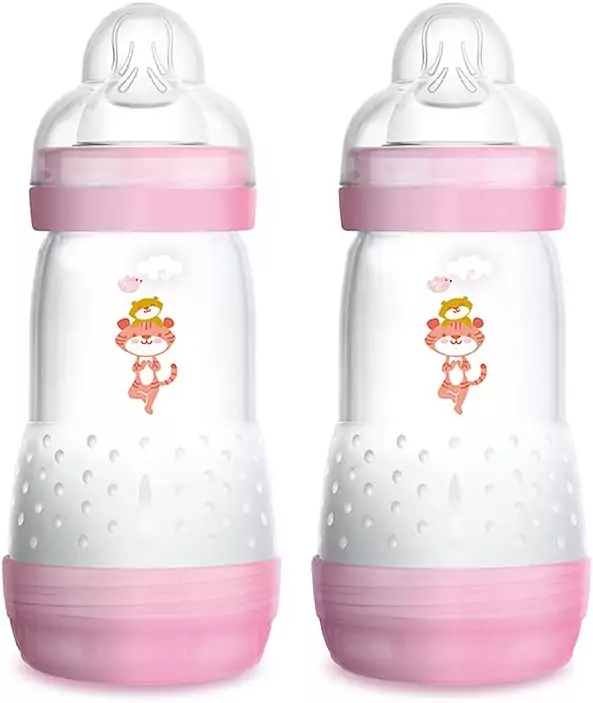 Biberón MAM Easy Start Anti-Colic con Tetina Skinsofttm Ultra Suave, Rosa, 2 Unidades, 260 ml. Biberón MAM Easy Start Anti-Colic con Tetina Skinsofttm Ultra Suave, Rosa, 2 Unidades, 260 ml.