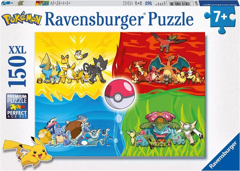 "Puzzle Pokémon Ravensburger: 150 Piezas XXL para Niños a Partir de 9 Años" "Puzzle Pokémon Ravensburger: 150 Piezas XXL para Niños a Partir de 9 Años"