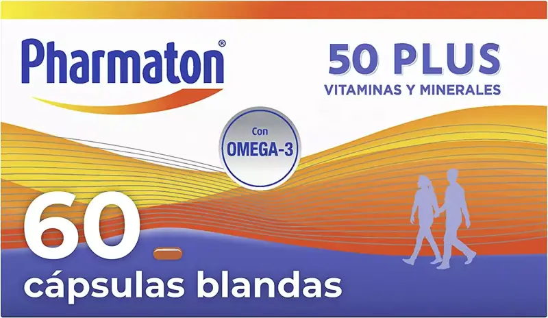 Pharmaton 50+ con Omega 3 - Energía para +50 (60 caps) Pharmaton 50+ con Omega 3 - Energía para +50 (60 caps)