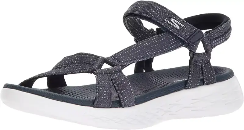 Skechers On-The-Go 600 Brilliancy, Sandalias atléticas Mujer, Navy (38 EU) Skechers On-The-Go 600 Brilliancy, Sandalias atléticas Mujer, Navy (38 EU)