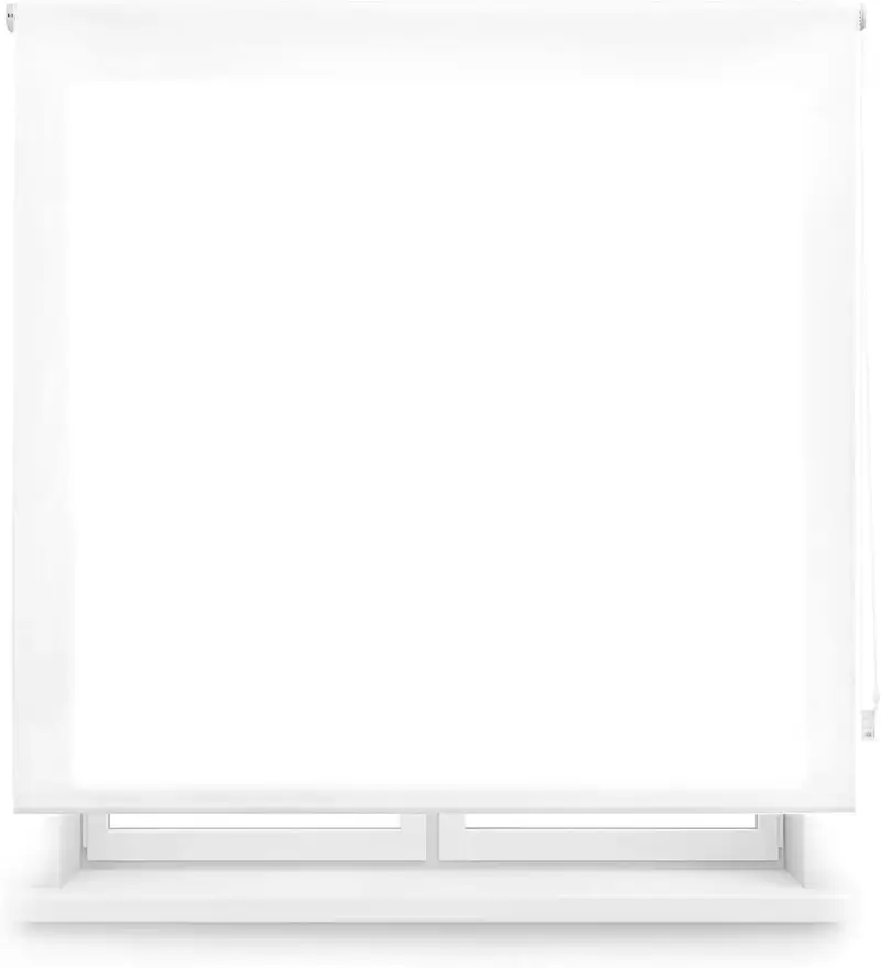 "Estor enrollable translúcido Blanco - 120x250 cm con Blindecor Ara" "Estor enrollable translúcido Blanco - 120x250 cm con Blindecor Ara"