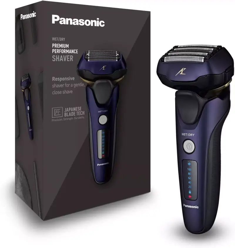 Afeitadora Panasonic premium con motor ultrarrápido y cabezal multiflexible Afeitadora Panasonic premium con motor ultrarrápido y cabezal multiflexible