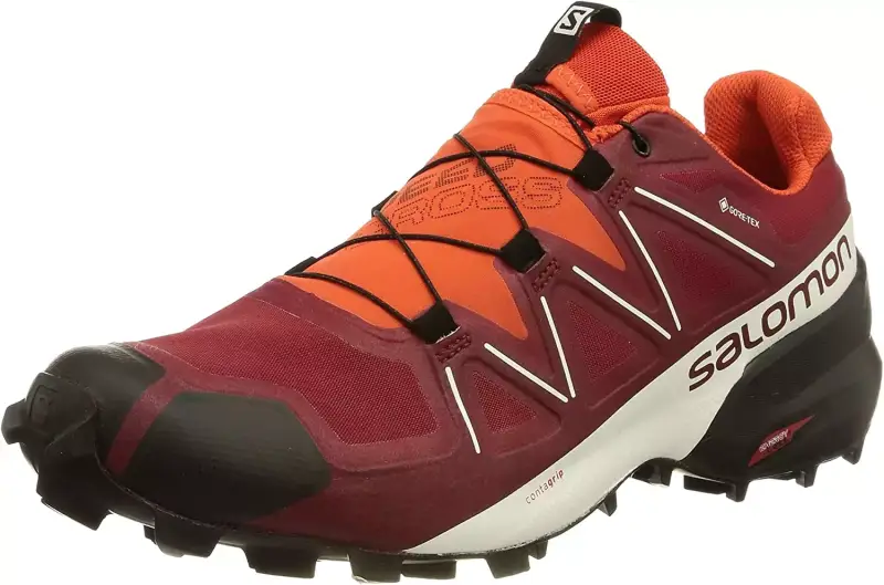 Zapatillas de senderismo Salomon Speedcross 5 Gore-Tex para Hombre, Multicolor (Biking Red/White/Black) en 44 2/3 EU. Zapatillas de senderismo Salomon Speedcross 5 Gore-Tex para Hombre, Multicolor (Biking Red/White/Black) en 44 2/3 EU.