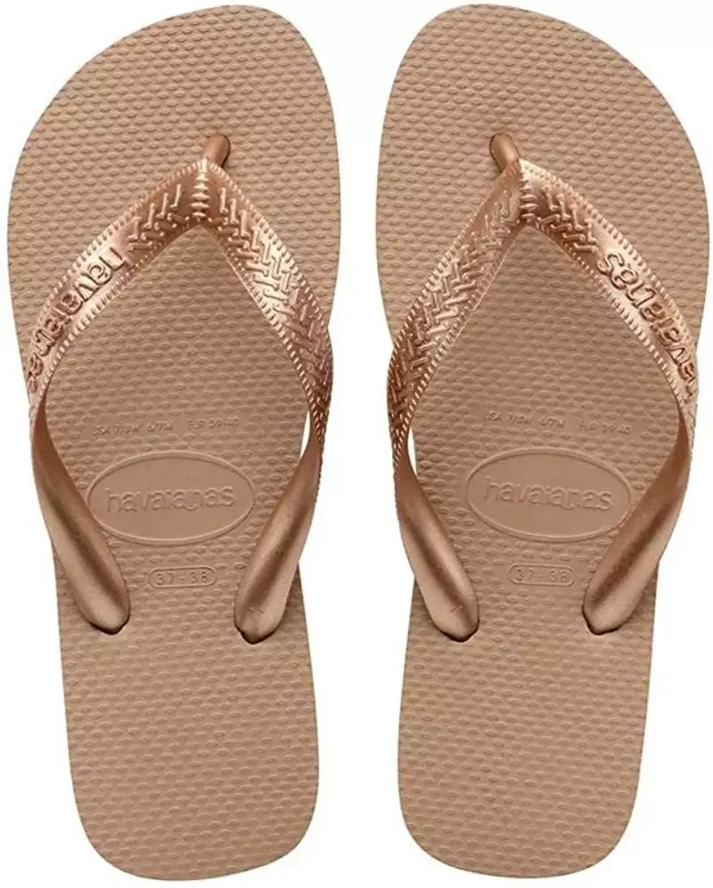 "Havaianas Top Tiras, Chanclas Mujer, Rosa Oro, 37/38 EU" "Havaianas Top Tiras, Chanclas Mujer, Rosa Oro, 37/38 EU"