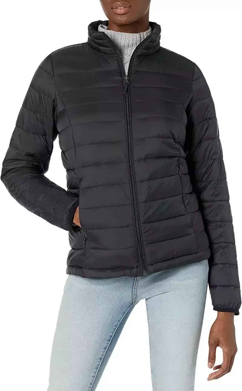 Chaqueta Plumífero Resistente al Agua de Amazon Essentials para Mujer, Negro, XS Chaqueta Plumífero Resistente al Agua de Amazon Essentials para Mujer, Negro, XS