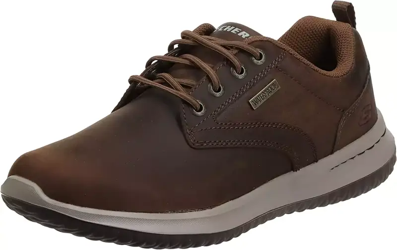 "Zapatos Oxford Skechers Delson Antigo para hombre, Marrón (Brown CDB), talla 39.5 EU" "Zapatos Oxford Skechers Delson Antigo para hombre, Marrón (Brown CDB), talla 39.5 EU"