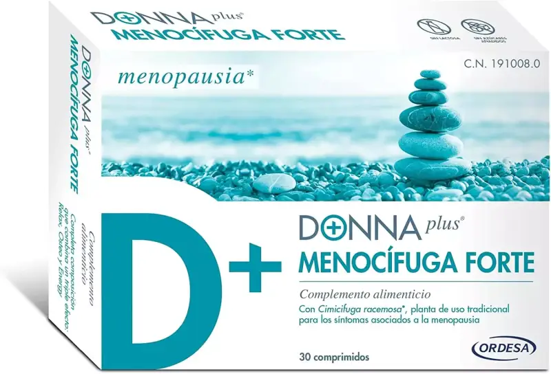 "Complemento Alimenticio Menocífuga Forte para Mujeres en Menopausia" (67 letras) "Complemento Alimenticio Menocífuga Forte para Mujeres en Menopausia" (67 letras)