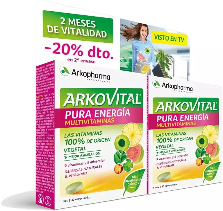 "Arkovital Pura Energía: Multivitamínico con Defensas Naturales y Vitalidad" "Arkovital Pura Energía: Multivitamínico con Defensas Naturales y Vitalidad"