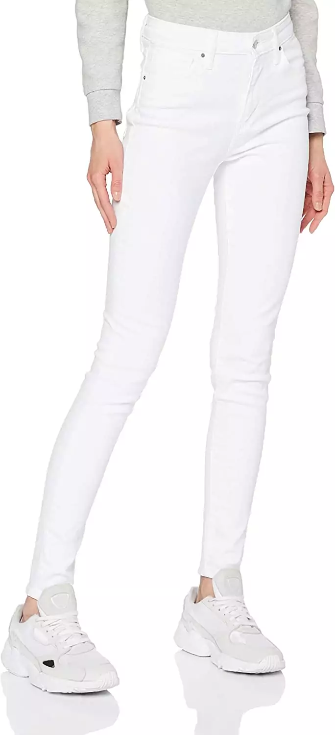 "Levi's 721 High Rise Skinny Vaqueros Blanco Mujer 29W/32L" "Levi's 721 High Rise Skinny Vaqueros Blanco Mujer 29W/32L"