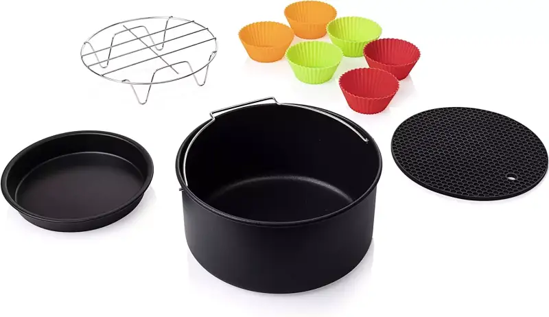 Accesorios para Freidoras Sin Aceite Princess 182011: Set de 10 Piezas Apto para 182020 Y 182021 Accesorios para Freidoras Sin Aceite Princess 182011: Set de 10 Piezas Apto para 182020 Y 182021