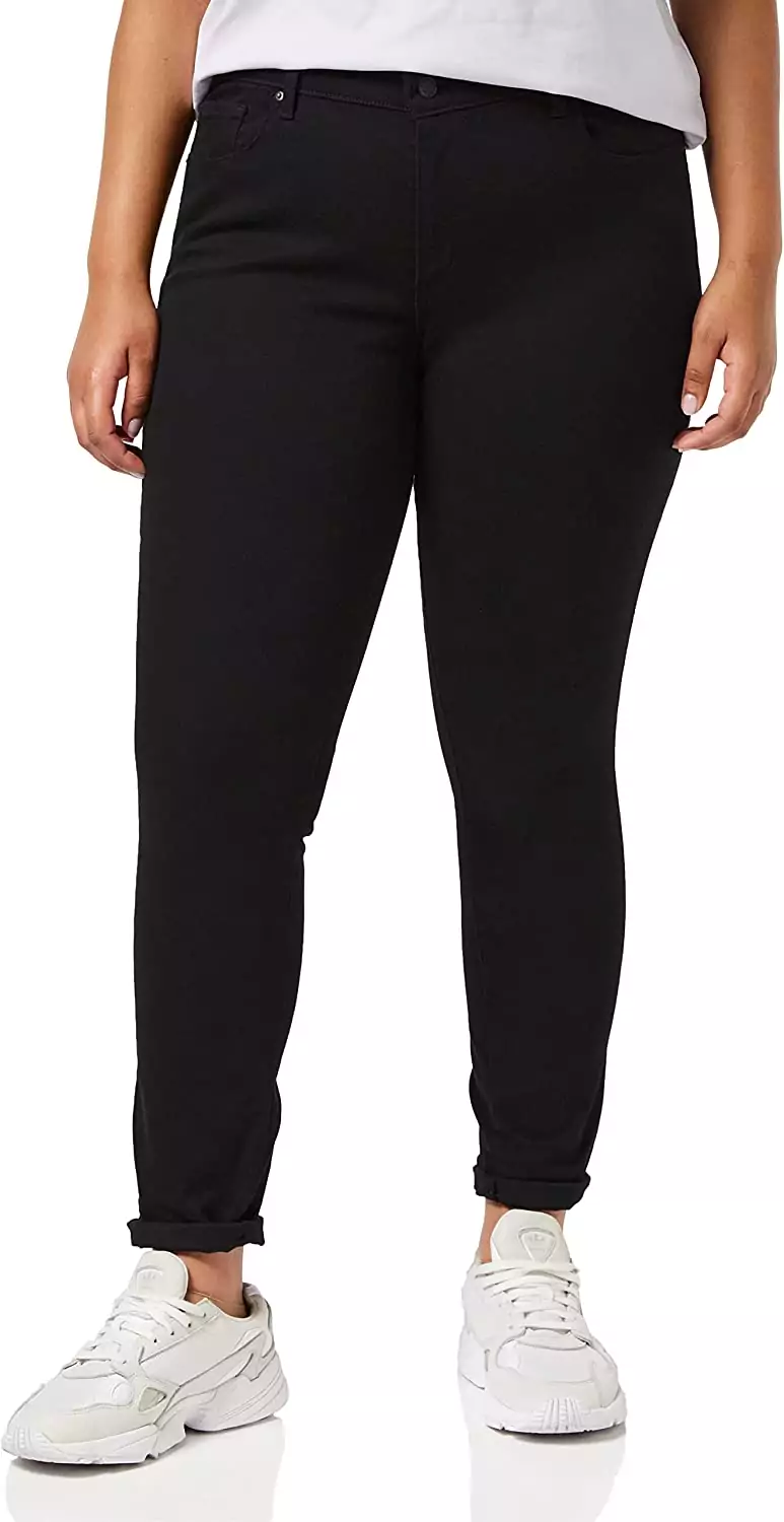 Levi's 711 Skinny: Vaqueros Mujer, Negro 42W/32L Levi's 711 Skinny: Vaqueros Mujer, Negro 42W/32L