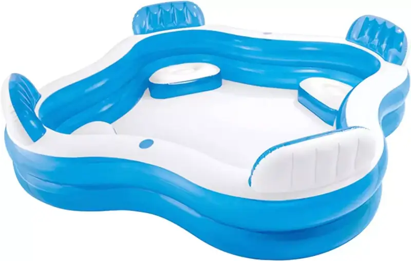 Piscina hinchable Intex con asientos 229x229x66 Piscina hinchable Intex con asientos 229x229x66