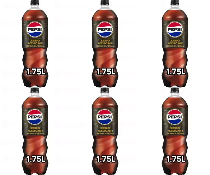 6x 1.75L Pepsi Zero sin cafeína 6x 1.75L Pepsi Zero sin cafeína