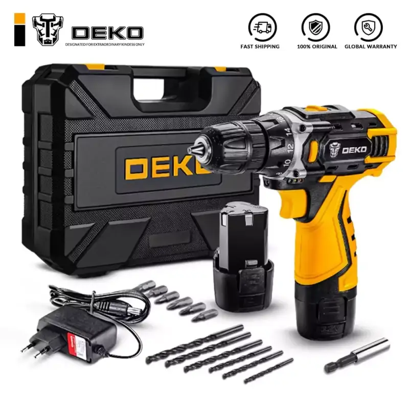 Taladro inalámbrico de 12V Deko Taladro inalámbrico de 12V Deko