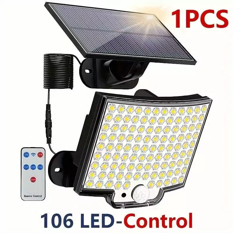 Foco solar para exteriores 106LED Foco solar para exteriores 106LED