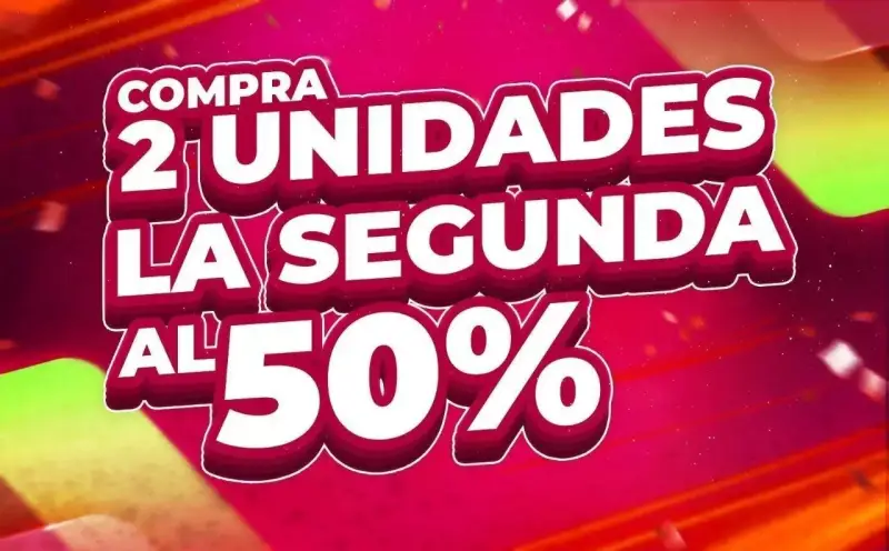 Segunda unidad al 50% en productos de Alimentación Segunda unidad al 50% en productos de Alimentación