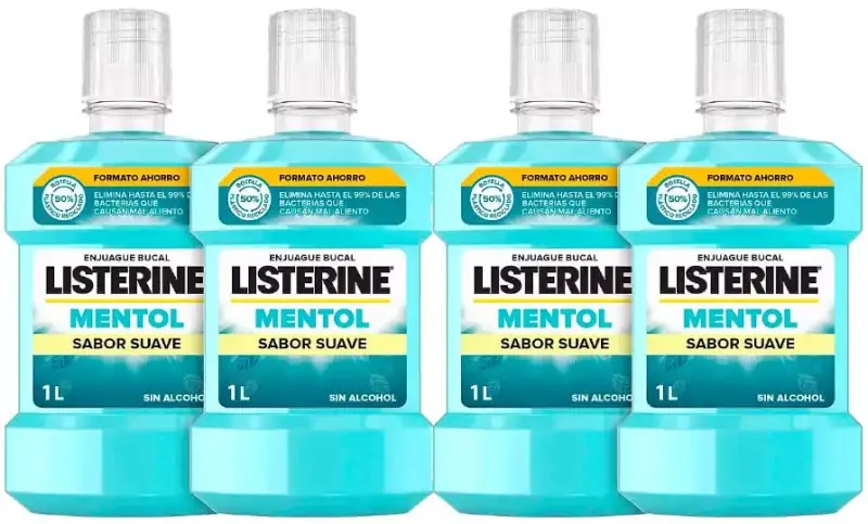 Listerine Mentol Suave 500+250ml Listerine Mentol Suave 500+250ml