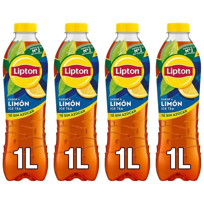 4x1L de Té helado Lipton sabor a limón 4x1L de Té helado Lipton sabor a limón
