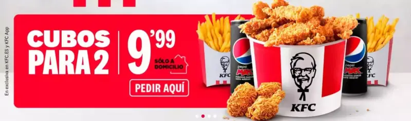Cubos para 2 en KFC Cubos para 2 en KFC